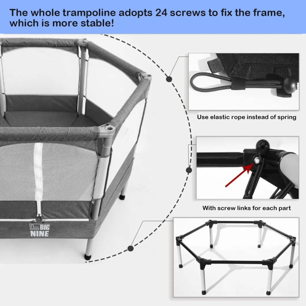 Trampoline for Kids and Adults, Outdoor Trampolines with Curved Poles, Pumpkin Shaped Backyard Trampoline with Sprinkler