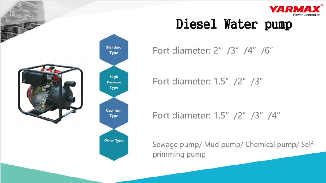 Factory Price Irrigation 2&prime;&prime; Air-Cooled Diesel Water Pump for Garden Farm Agricultural