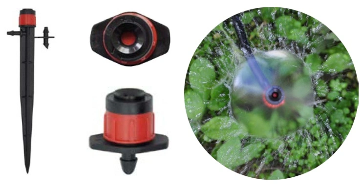 Garden Sprinkler Adjustable Bubbler on Stake