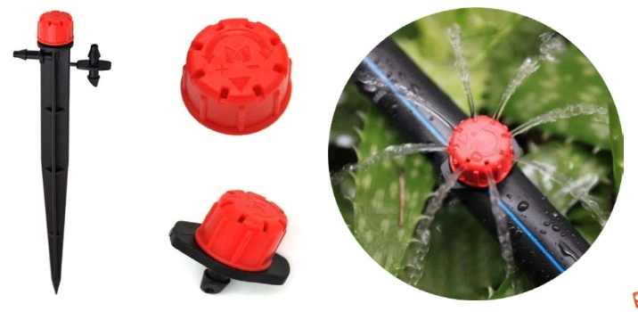 Garden Sprinkler Adjustable Bubbler on Stake