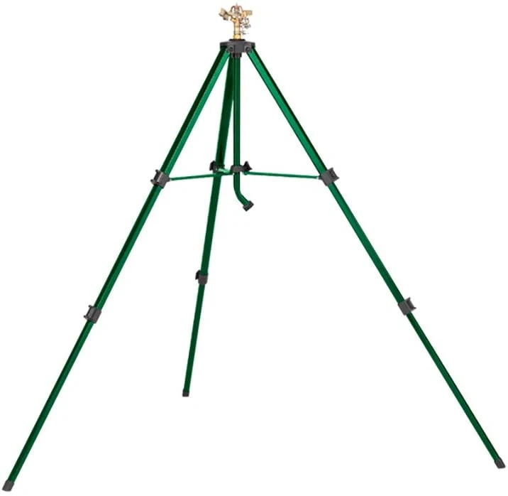 360 Rotating Zinc Garden Lawn Watering Architectural Irrigation Impact Sprinkler on Tripod