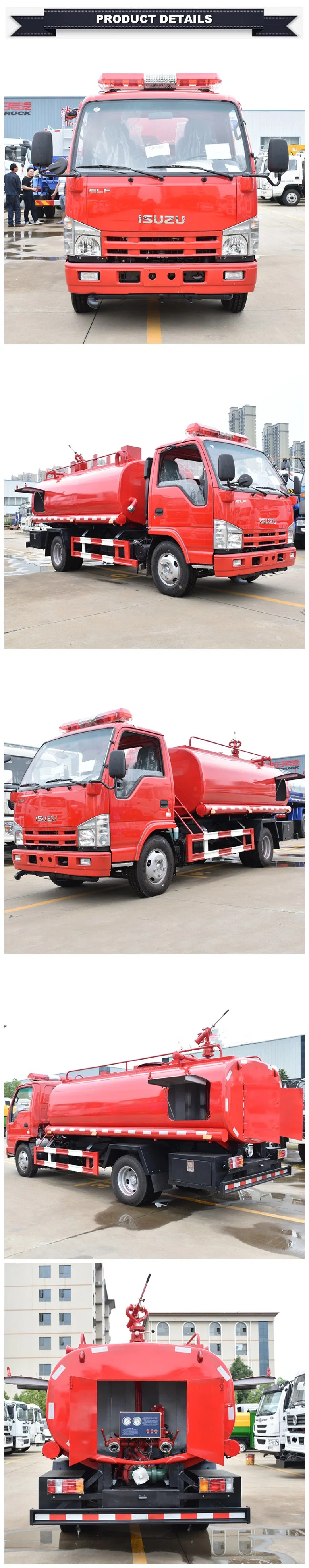 Japanese Brand 4X2 Left Hand Drive 4000L Foam Fire Pump Water 6000L Sprayer Fire Truck