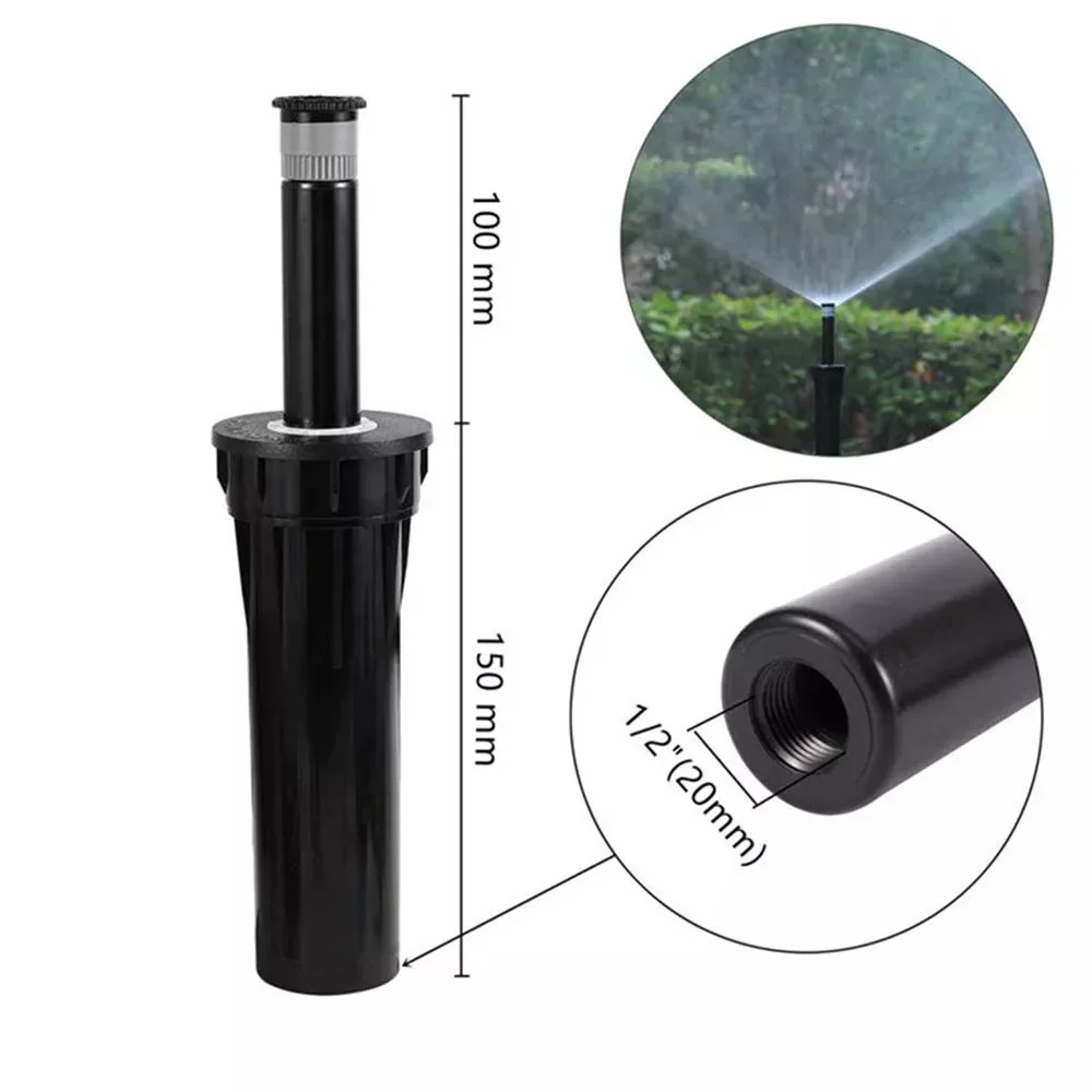 1/2 Inch Female Thread Underground Pop-up Sprinkler 360 Degree Automatic Lawn Irrigation Scattering Ray Jet Nozzle