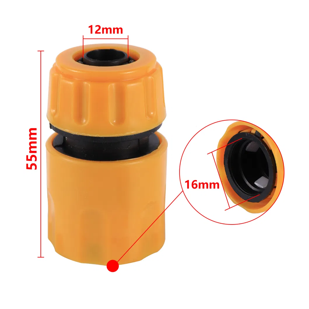 Garden Irrigation Car Wash Connector 1/2 5/8 1 Inch Hose Repair Water Pipe Quick Coupler 12/16/25mm Faucet Adapter