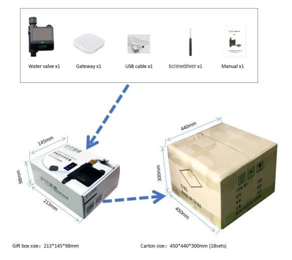 Garden Drip Irrigation Home Phone APP Control Solar Panel Smart Outdoor Water Valve Timer Controller System