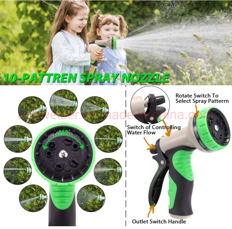 Strong Double Latex Inner Tube Magic Hosepipe Watering Spray Gun