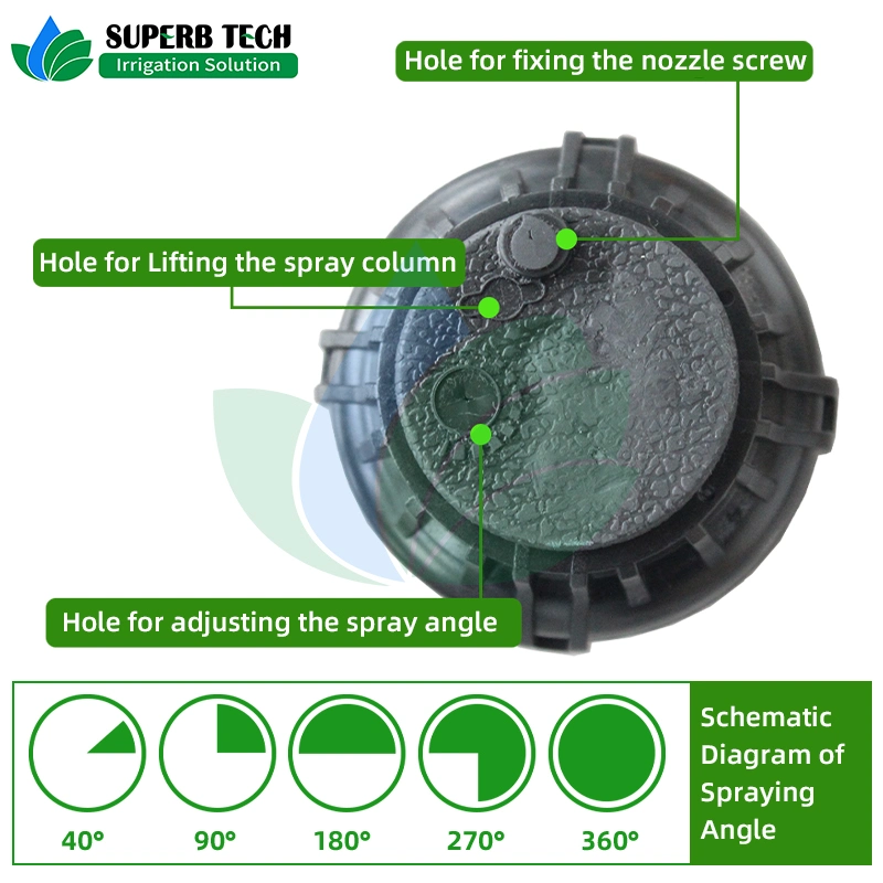 Automatic Lift up 360 Degree Pop up Sprinklers Female Thread for Garden Lawn