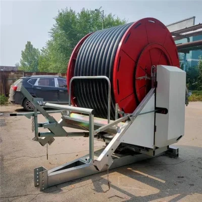 Automatic Moving Pressure Pipe Sprinkler System Hose Reel Irrigation Machine