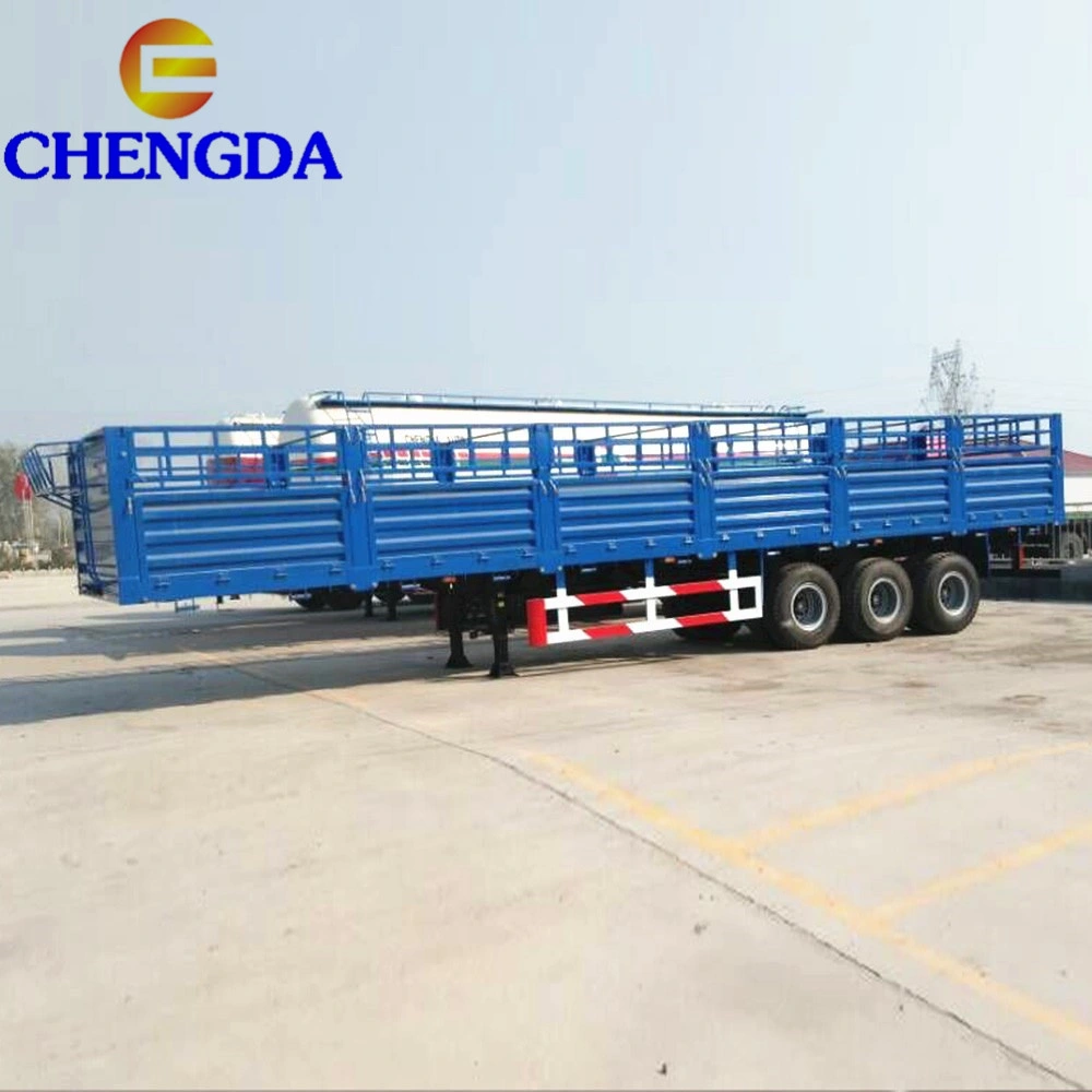 Three Axle Heavy Duty Cargo Trailer Sidewall Semi Trailer