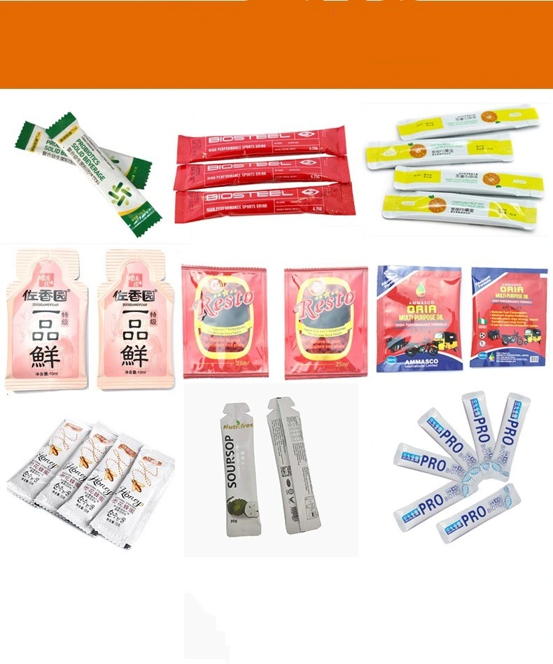 Automatic Small Pouch Ketchup Liquid Oil Honey Seasoning Spice Tomato Sauce Peanut Butter Paste Food Packaging Salt Granule Stick Sachet Packing Machine1