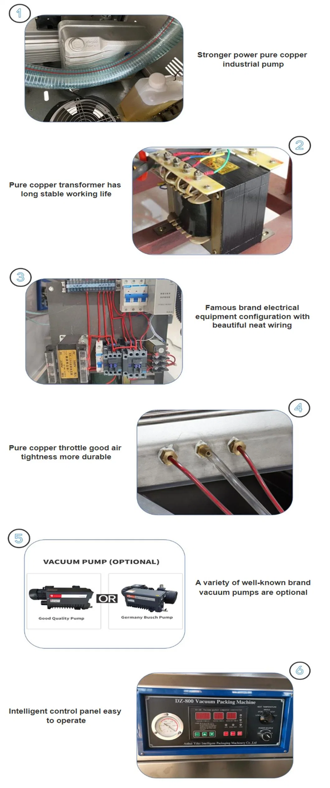 Automatic Electric Food Bag Vacuum Sealer Machine Vacuum Sealing Packing Machine/Double Chamber Vacuum Packaging Machine CE Approved Food Sealing Machine