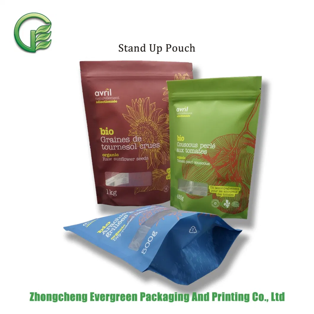 Boiled Dumplings Stand up Pouch Wonton Noodles Freeze Packaging Rice Vacuum Bag