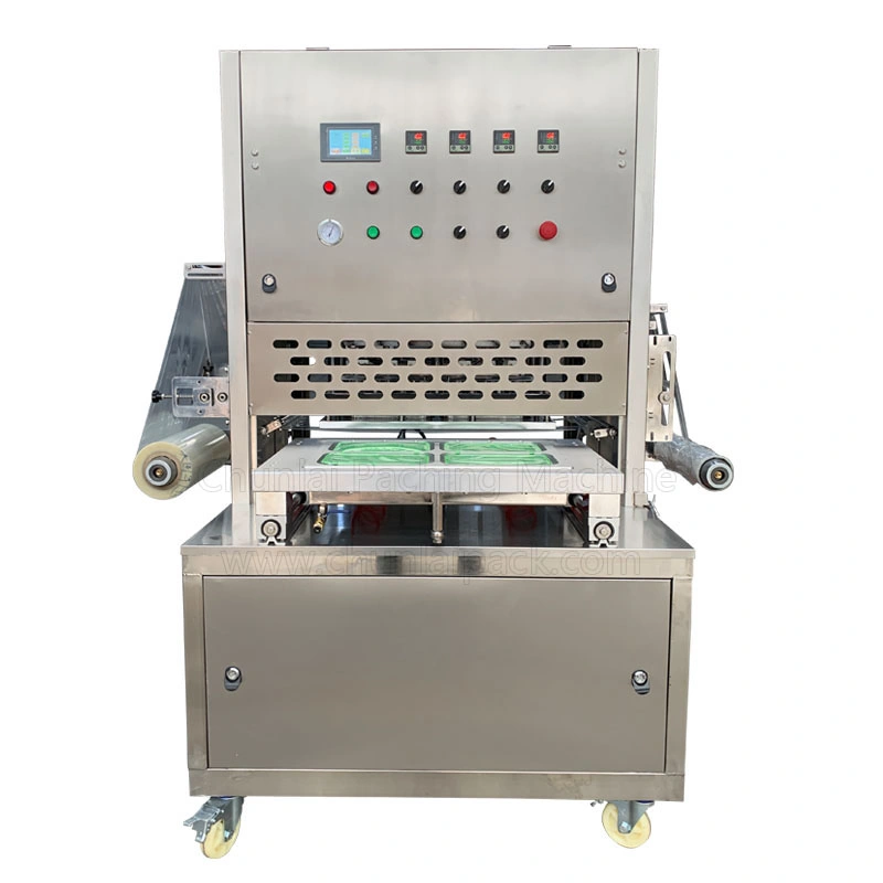 Vacuum, Gas Map Modified Atmosphere Packaging Semi Automatic Fruit and Meat Sealing Machine