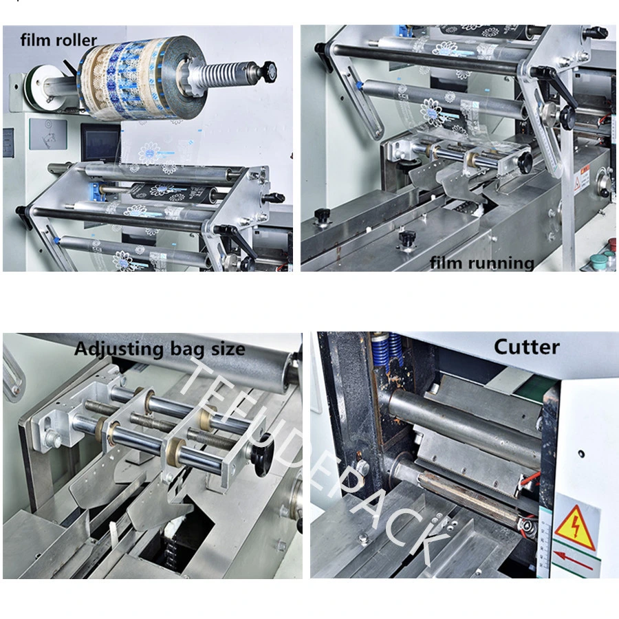 Biscuits/Instant Noodles/Rolls/Buns/Tin Bread/Hot Dog/Burger/Bakery Products Food Horizontal Wrapping Machine