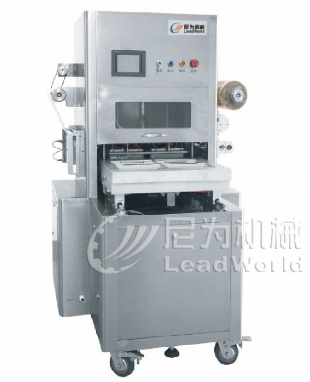 Automatic Retail Fresh Meat Fruit Vegetable Packaging Machine Map Tray Sealing Vacuum Nitrogen Injection Gas Flushing Packaging Machine