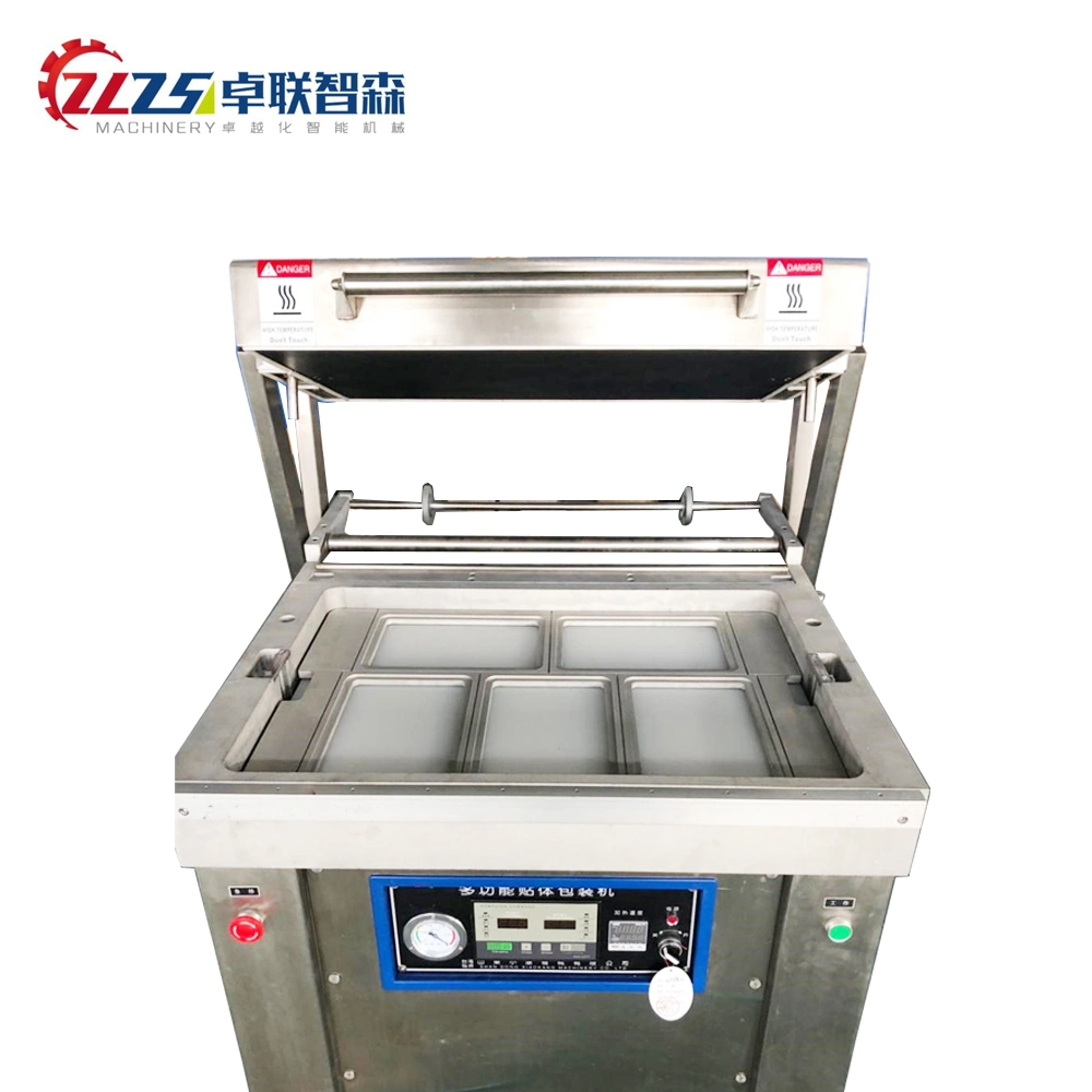 Tray Sealing Cooked Foods Skin Vacuum Packing Machines Processing Fish Skin Pack Machine