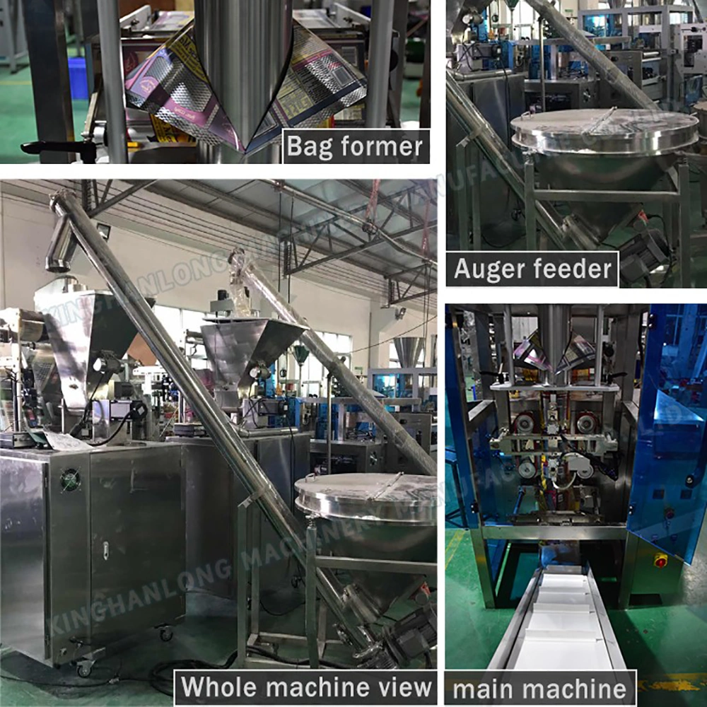 Kitech Automatic Quad Seal Powder Filling Packing in Bag Spices Condiment Packaging Machine