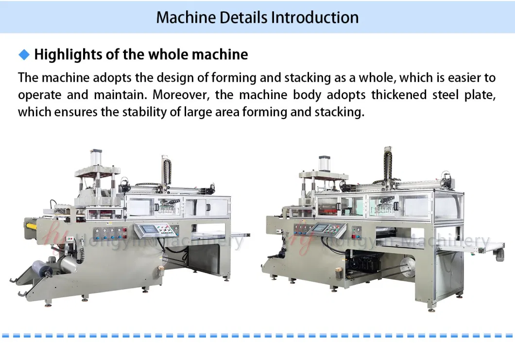 Hy-54/76 Full-Auto Plastic Thermoforming Machine 5&quot; Clear Hinged Slice Container with Low Dome Lid for Sandwich Making Machine