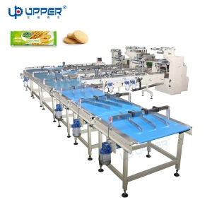 Fully Automatic Reciprocating Bread and Steamed Bread Bagging Machine with Tray for Quick-Frozen Dumplings Packaging Pillow Type Food Packaging Machine