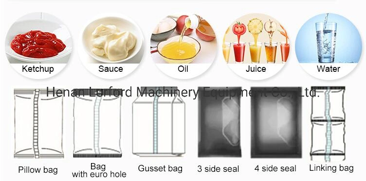 Paste Liquid Pouch Honey Tomato Ketchup Small Sachet Packing Machine