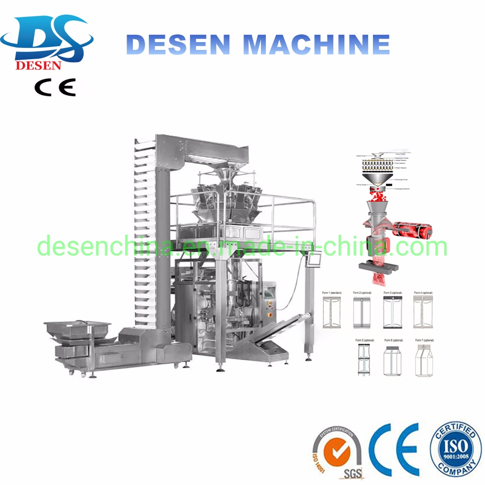 Frozen Chicken Wings/Chicken Legs Food Pouch Packaging Packing Machine with Automatic Date Printing Labeling