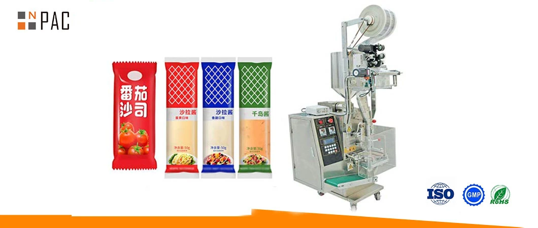 Automatic Tomato Paste Liquid Food Sachet Filling Packaging Machine Sauce Packing Machine