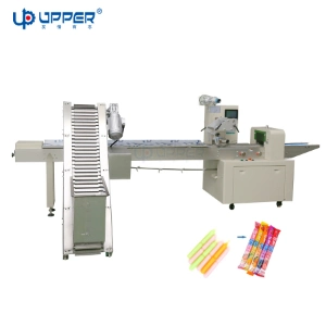 Fully Automatic Reciprocating Bread and Steamed Bread Bagging Machine with Tray for Quick-Frozen Dumplings Packaging Pillow Type Food Packaging Machine