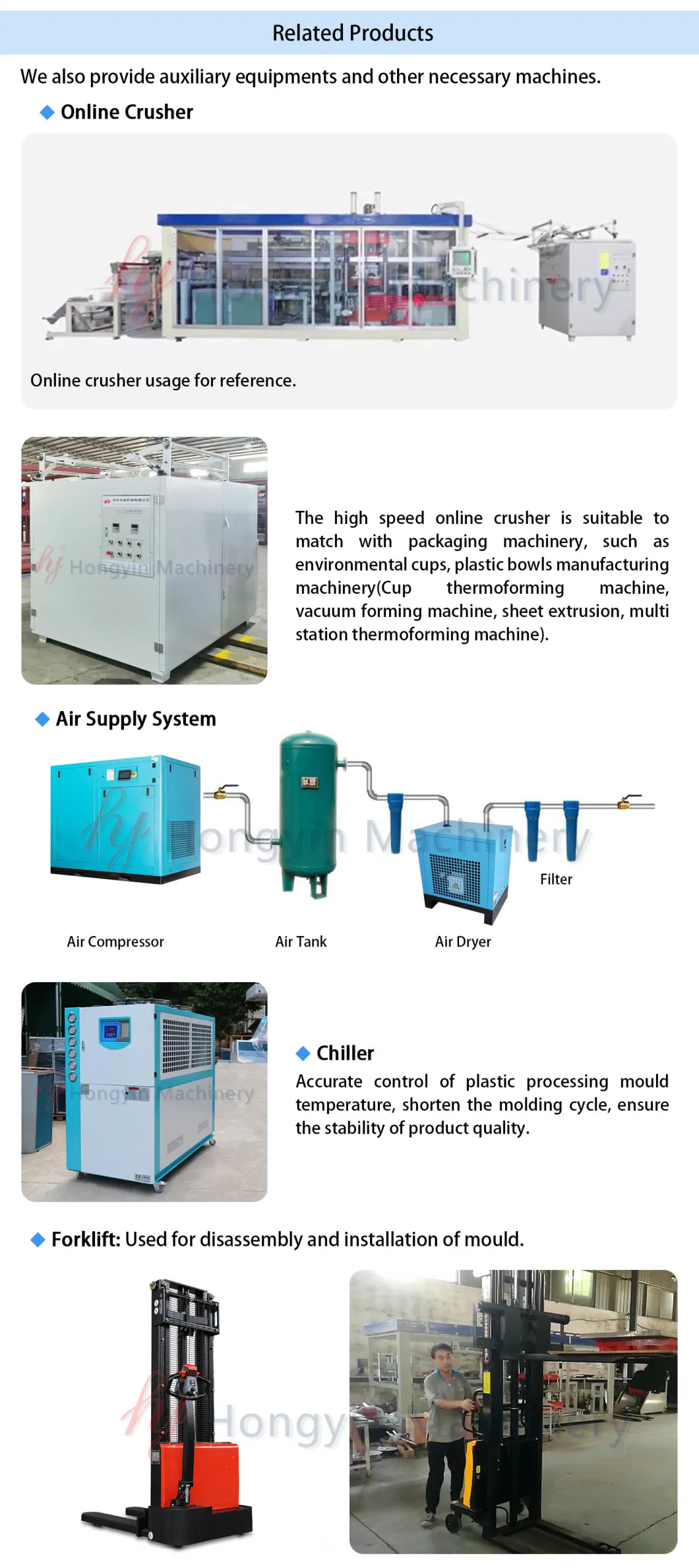 Plastic PP/PS/Pet Mineral/Starbucks/Jelly/Water Cup Thermoforming Machine/Cup Making Machine/Cup Forming Machine/ Cup Thermoformer Machine