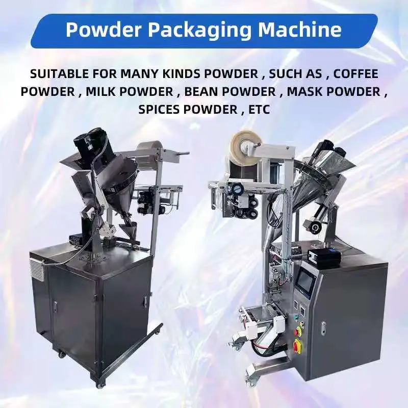 Full Automatic Chilli Powder Condiments Cassava Seasoning Ginger Flour Vertical Customized Advanced Spice Packaging Machine