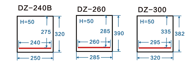 DZ-240B Mini chicken packing machine dry fish fruit food vacuum sealer