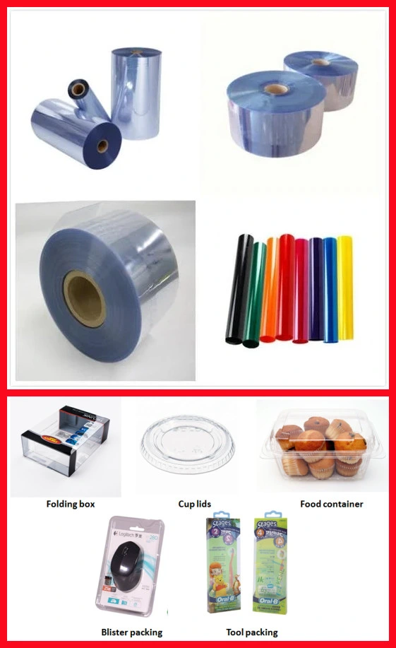 Tianheng Factory Cheap Price Food Grade PVC Rigid Film Pet PP PS PC Sheet Film Roll for Biscuit Blister Box