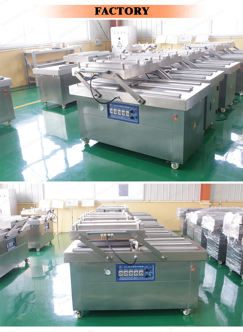 Double Chamber Corn Chicken Corn Cake Vacuum Packaging Packing Machine