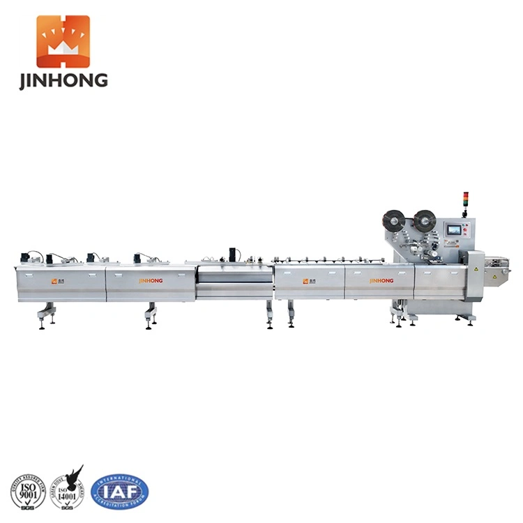 One Layer Two Layer Biscuit Packing Line Automatic Wrapping Machine