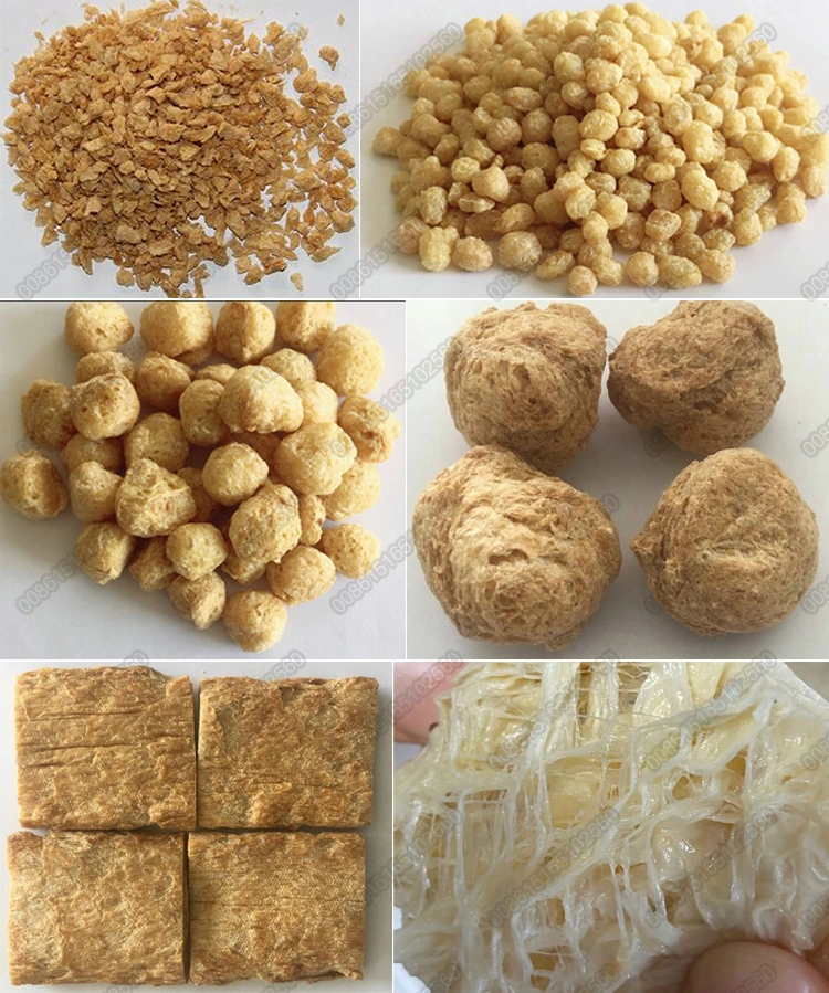 1 Ton/H Tvp Tsp Textured Soya Nugget Chunks Protein Making Machine