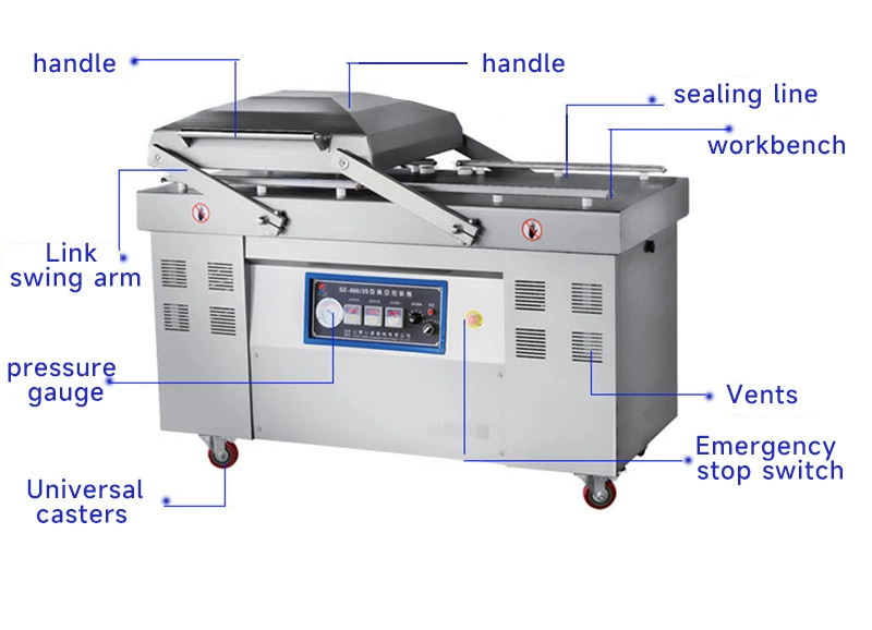 Commercial Food Vacuum Sealing Machine Wet and Dry Dual-Purpose Cooked Food Braised Fresh-Keeping Plastic Sealing Machine