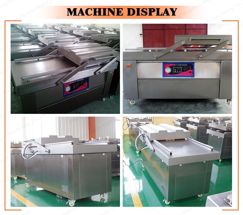 Double Chamber Corn Chicken Corn Cake Vacuum Packaging Packing Machine