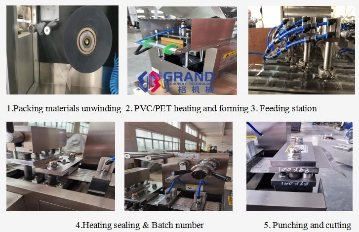 Dpp Small Mini Automatic Blister Packing Machine for Honey Sauce Butter Chocolate Paste Peanut Jam Liquid