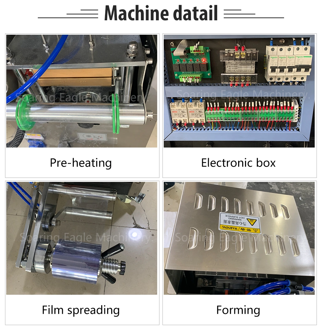 Automatic Liquid Honey Butter Thermoforming Blister Packaging Machine