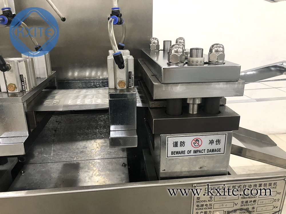 Automatic Thermoforming Sealing Capsule Candy Ketchup Perfume Jam Chocolat Pill Tablet Capsule Disposable Syringe Automatic Blister Packaging Machine