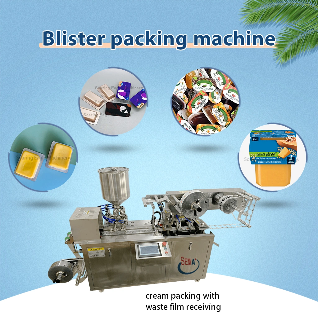 Automatic Liquid Honey Butter Thermoforming Blister Packaging Machine