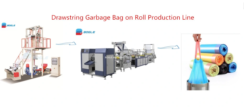 Auto 2 Lines HDPE Polythene PLA Pbat Heat Cut Supermarket Baking Desserts Takeaway Fruit Snacks Takeaway Food Packaging Plastic T-Shirt Tote Bag Making Machine