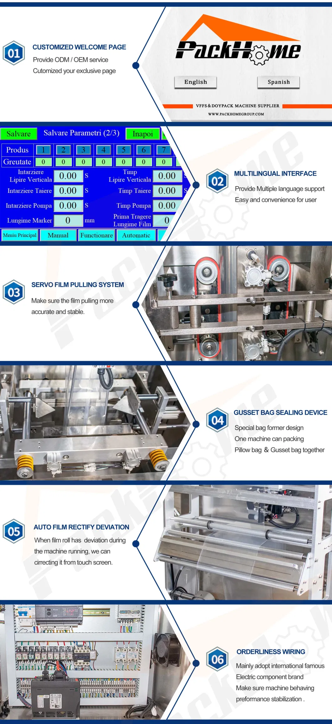 Chicken/Macaroni/ Penne/Shrimp/Fettuccine/Pesto/Carbonara/Salad/Bacon/Broccoli Weighing Filling Bagging Package Packaging Packing Machine