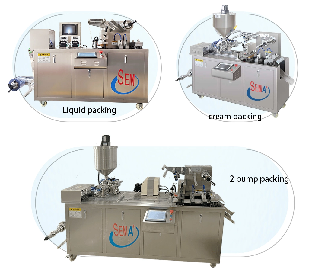 Automatic Liquid Honey Butter Thermoforming Blister Packaging Machine