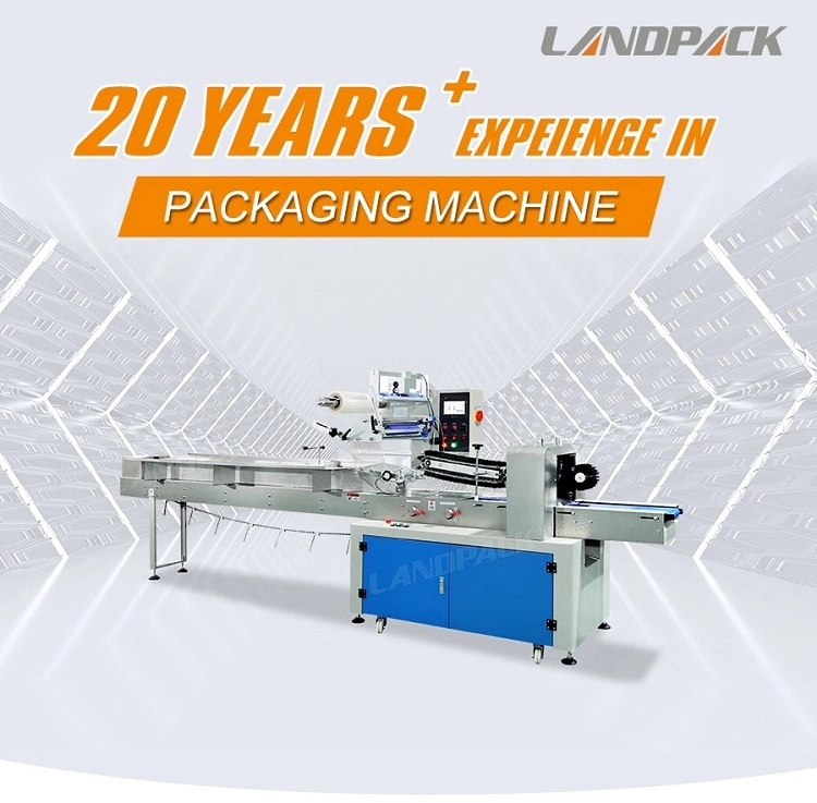 Landpack Lp-450b Horizontal Bread Sandwich Printing Packaging Packing Machinery Machine