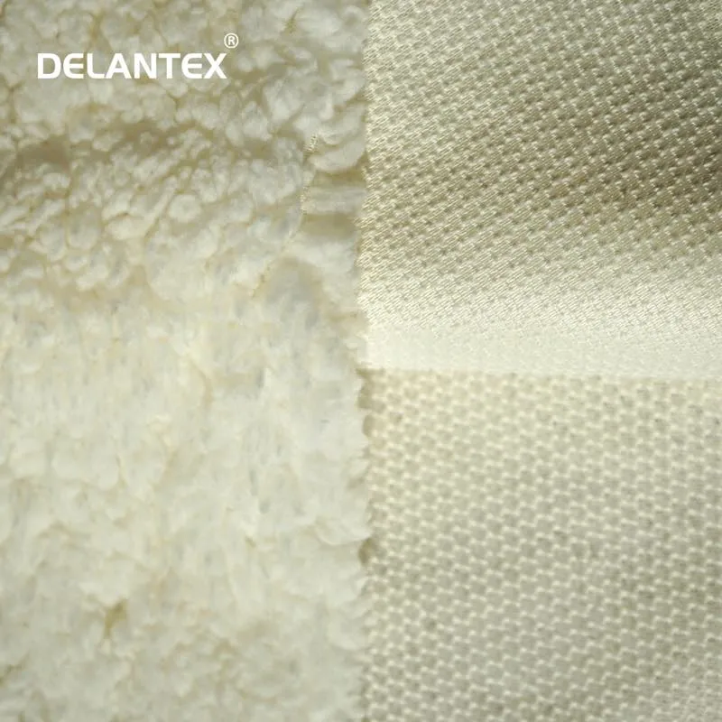 Delantex Tela Sherpa 100% Polyester Knitted Warm Soft Crushed Fleece Sherpa Fleece Sherpa Fur Lining Fabric