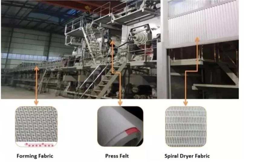 Polyester Spiral Woven Dryer Mesh Screen Fabric for Paper Machine