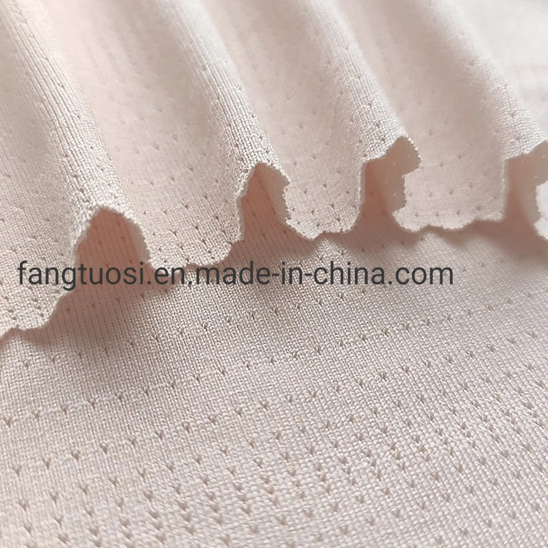 Factory Wholesale Nylon Polyester Spandex Sports Mesh Fabrics for Sports T-Shirts