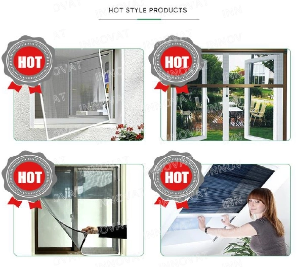 Dust Proof Invisible Insects Net Transparent Roller Mosquito Window Screen Net Roll-up Fly Screen for Window