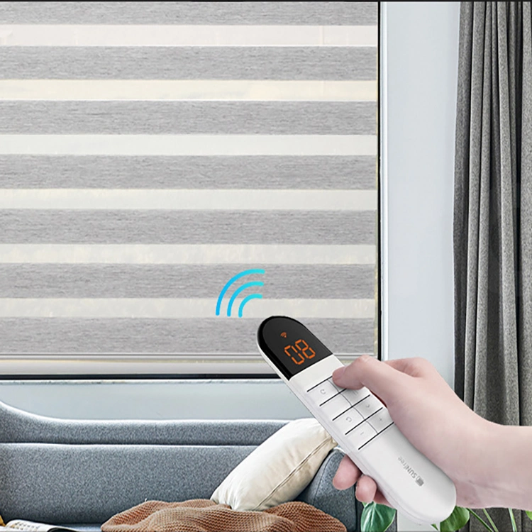 R&C Factory Smart Home Window Blackout Zebra Roller Blinds