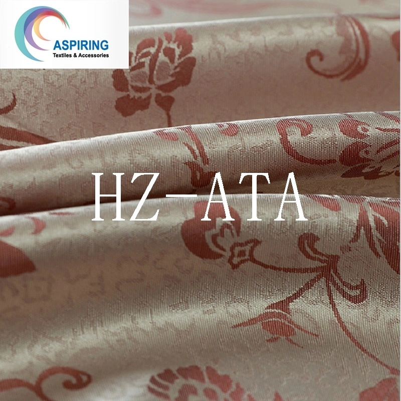 100% Polyester Satin Jacquard Curtain Fabric